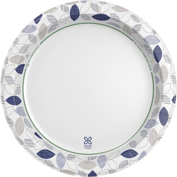 Large Paper Plates, 10 Inch 172 Count, 3X Stronger Disposable Plates Messy Meals - Picture 2 of 6